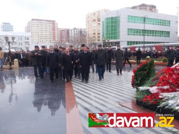 MDHP Xocalı Abidəsini ziyarət etdi - FOTO