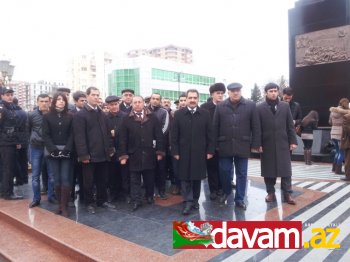 MDHP Xocalı Abidəsini ziyarət etdi - FOTO